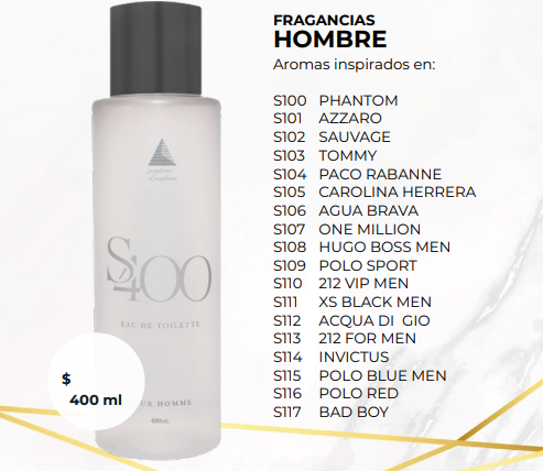 🌸 Colonias S-400 para Hombre