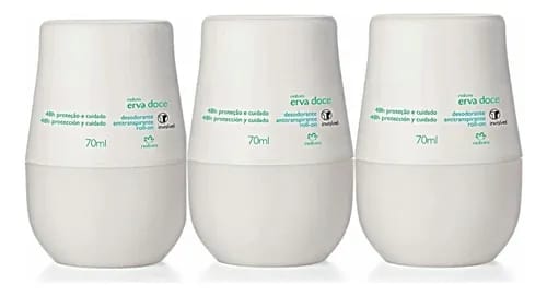 3 Und. roll-on erva doce